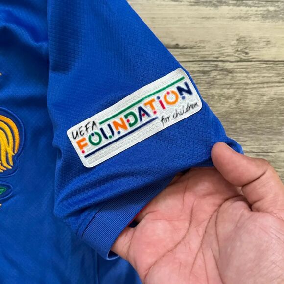 NIKE FRANCE FFF Kylian Mbappe #10 2024/2025 Home Jersey Euro 2024 Kids XL - Picture 4 of 8